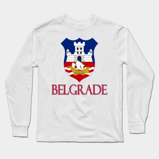 Belgrade, Serbia  - Coat of Arms Design Long Sleeve T-Shirt